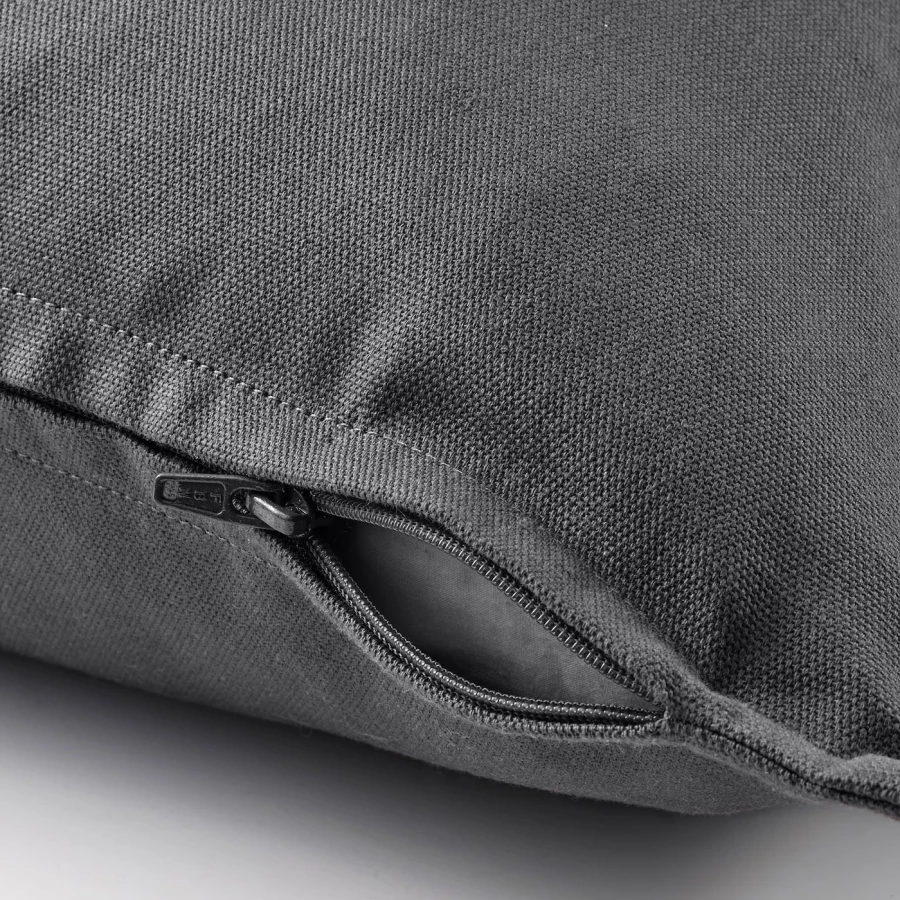 Чехол на подушку - GURLI IKEA/ ГУРЛИ ИКЕА, 50х50 см,  темно-серый (изображение №3)