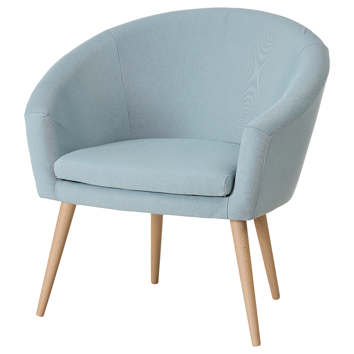 Кресло - IKEA GLAMSEN, 75х64х75 см, голубой, ГАМЛЕШЕН ИКЕА