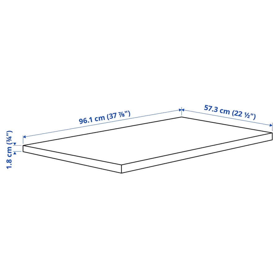 Полка - IKEA KOMPLEMENT, 100x58 см, белый КОМПЛИМЕНТ ИКЕА (изображение №5)