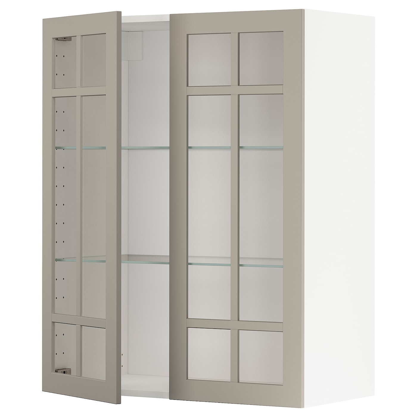 Шкаф  - METOD  IKEA/  МЕТОД ИКЕА, 100х80 см, белый/бежевый