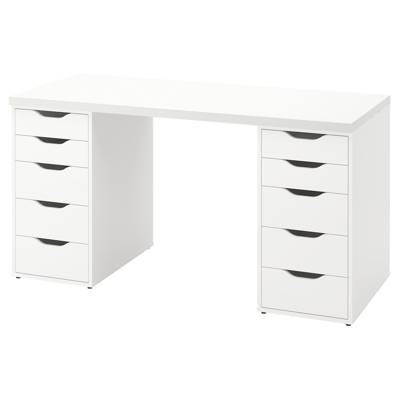 Письменный стол с ящиками - IKEA LAGKAPTEN/ALEX/АЛЕКС/ЛАГКАПТЕН ИКЕА, 140x60 см, белый