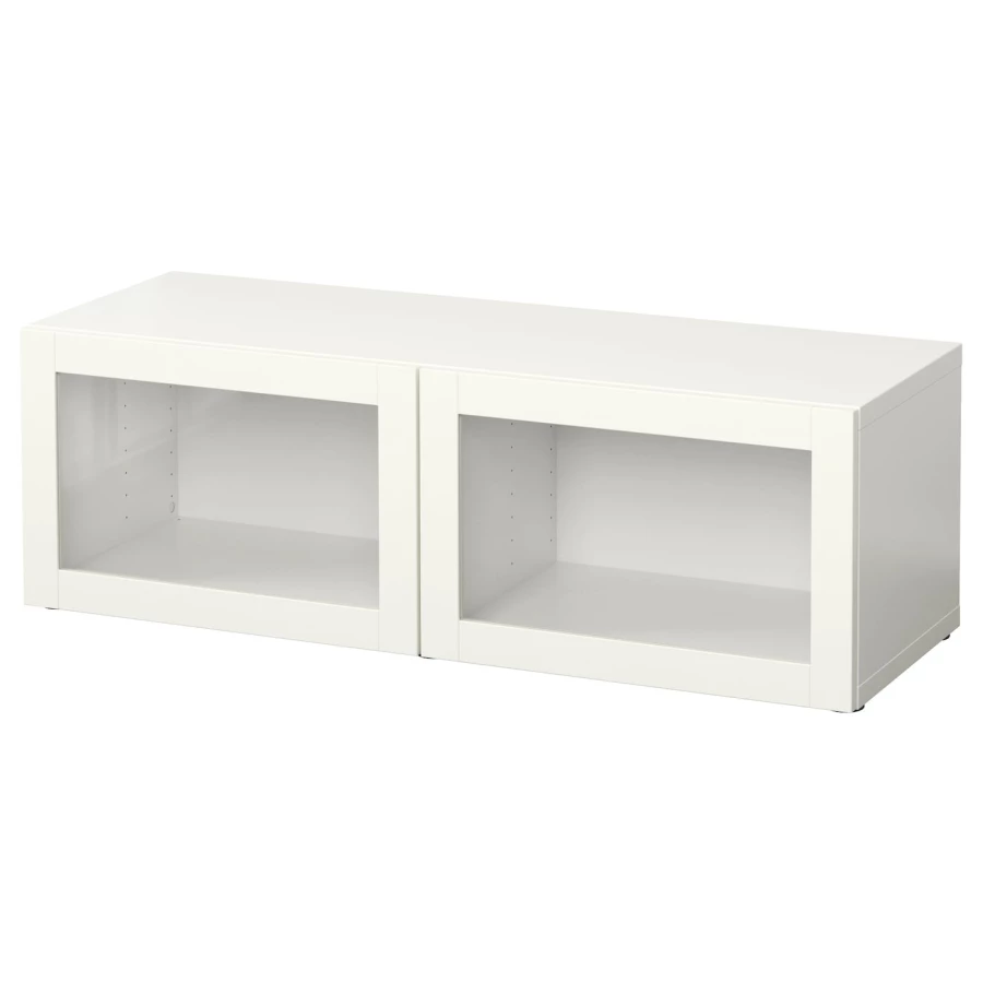 Шкаф - IKEA BESTÅ/BESTA, 120x40x38 см, белый, Бесто ИКЕА (изображение №1)