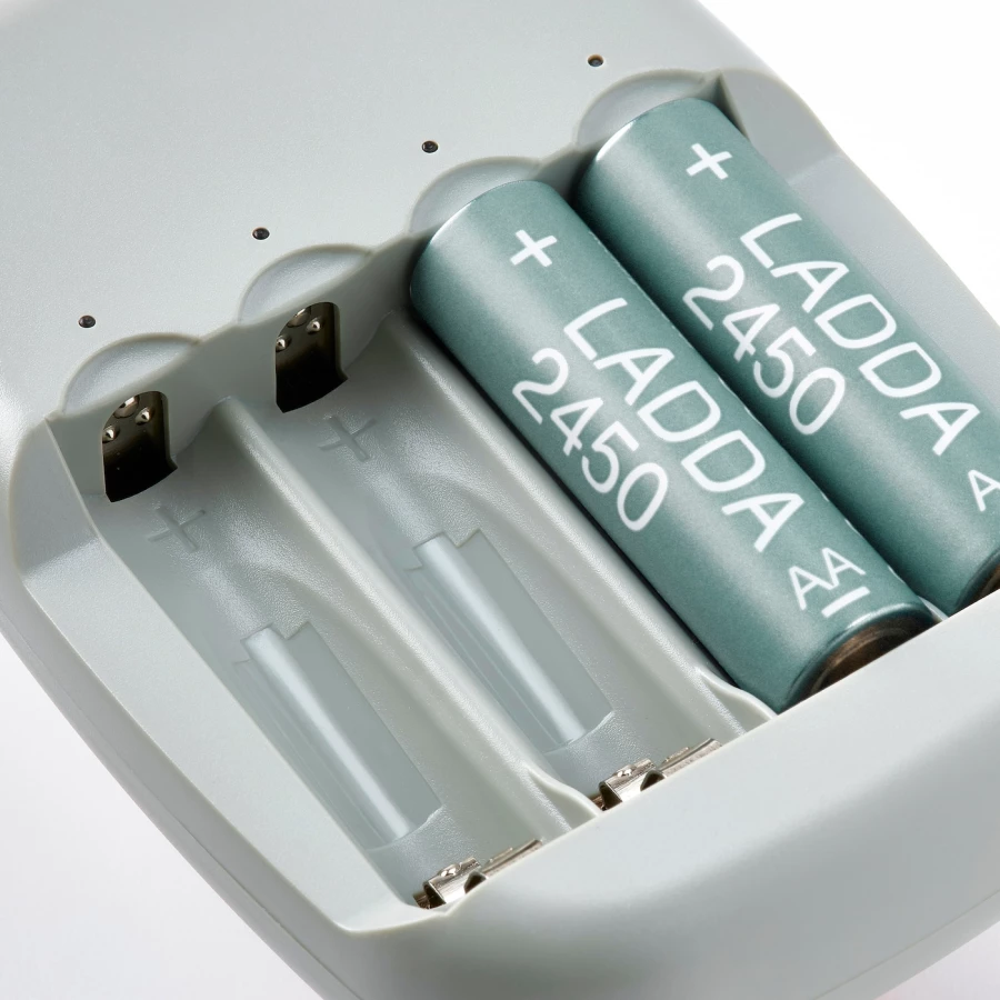 Аккумулятор - LADDA IKEA/ ЛАДДА ИКЕА,  серый (изображение №7)
