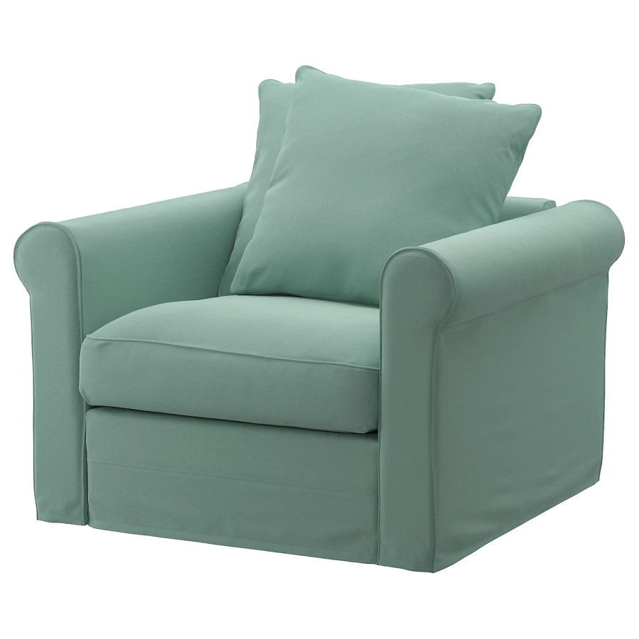 Кресло - IKEA GRÖNLID/GRONLID, 107х98х104 см, светло-зеленый, ГРОНЛИД ИКЕА (изображение №1)