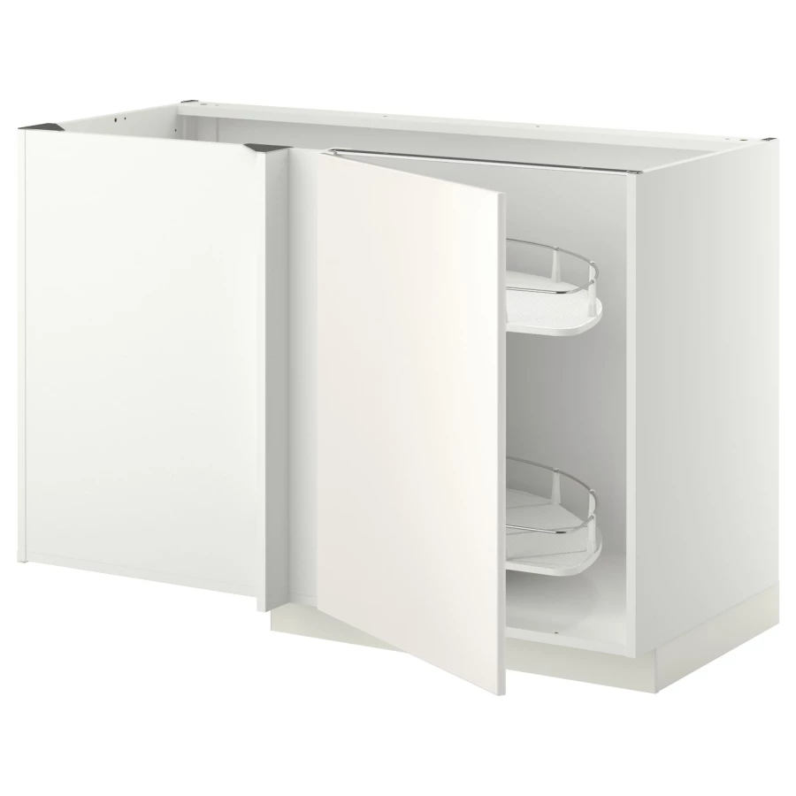 Напольный шкаф - METOD IKEA/ МЕТОД ИКЕА,  127,5х88 см, белый (изображение №1)