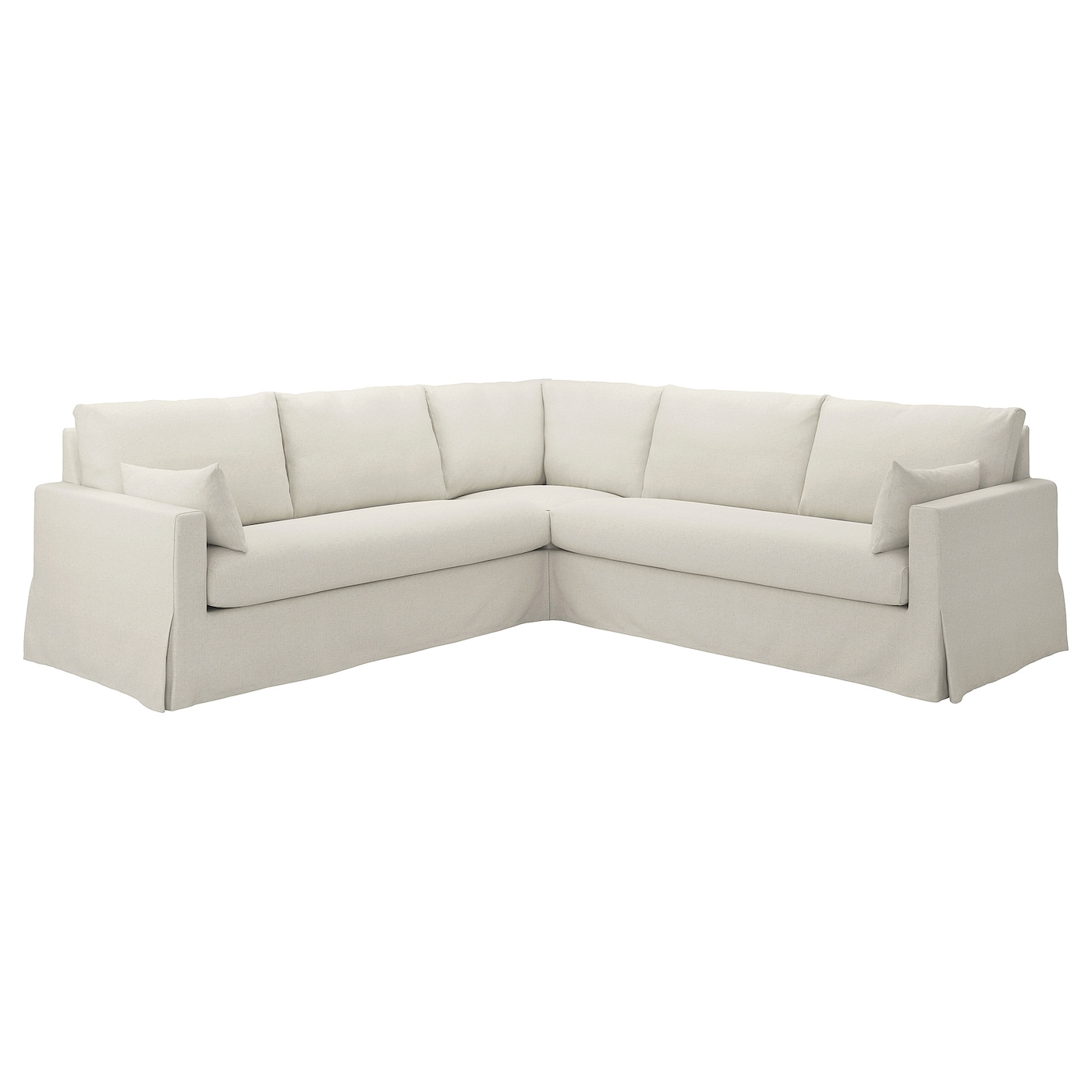 4-местный угловой диван - IKEA HYLTARP, 93x264см, белый, ХИЛТАРП ИКЕА