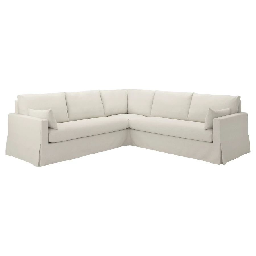 4-местный угловой диван - IKEA HYLTARP, 93x264см, белый, ХИЛТАРП ИКЕА (изображение №1)