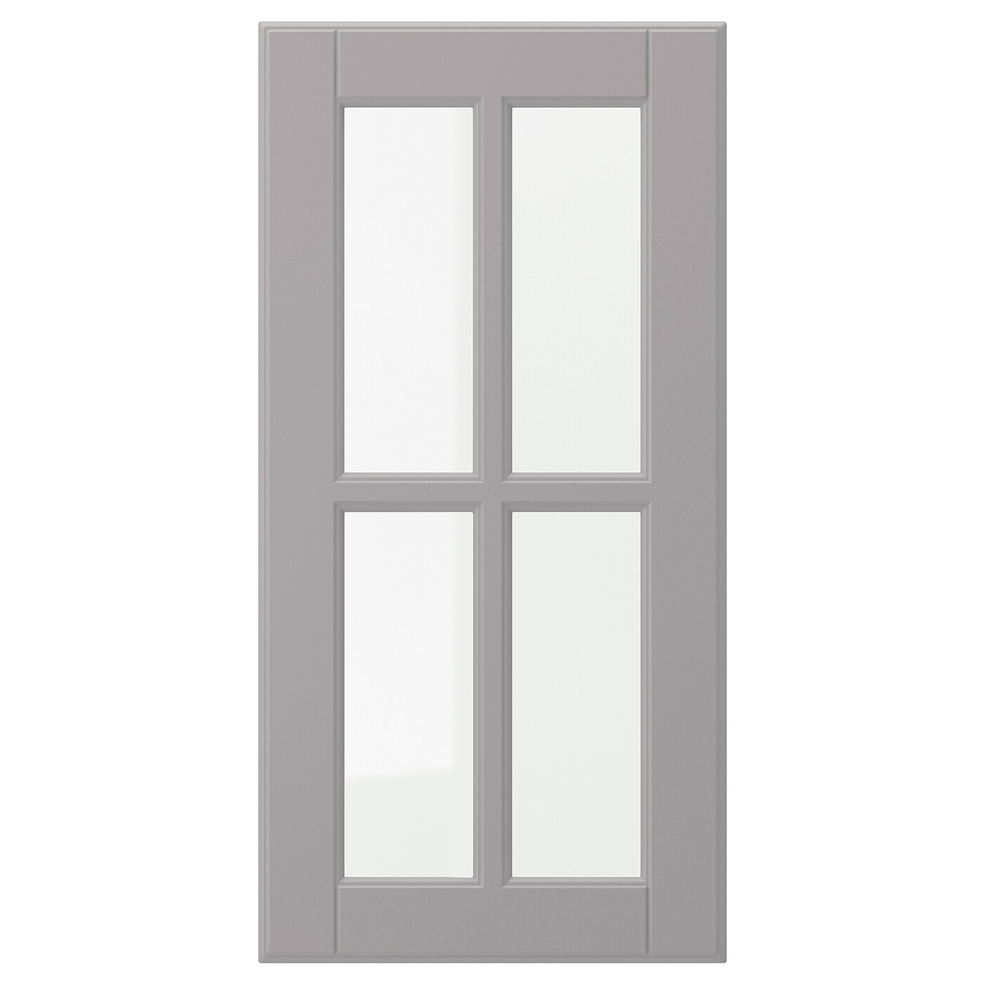 Дверца со стеклом - IKEA BODBYN, 60х30 см, серый, БУДБИН ИКЕА