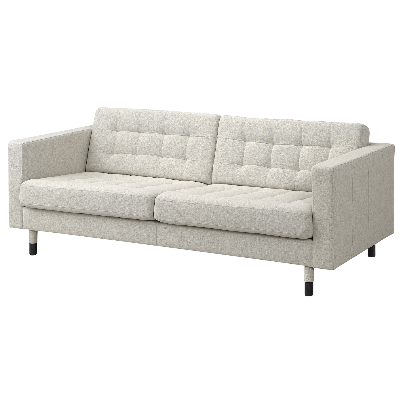 3-местный диван - IKEA LANDSKRONA/ЛАНДСКРОНА ИКЕА, 78х89х204 см, белый