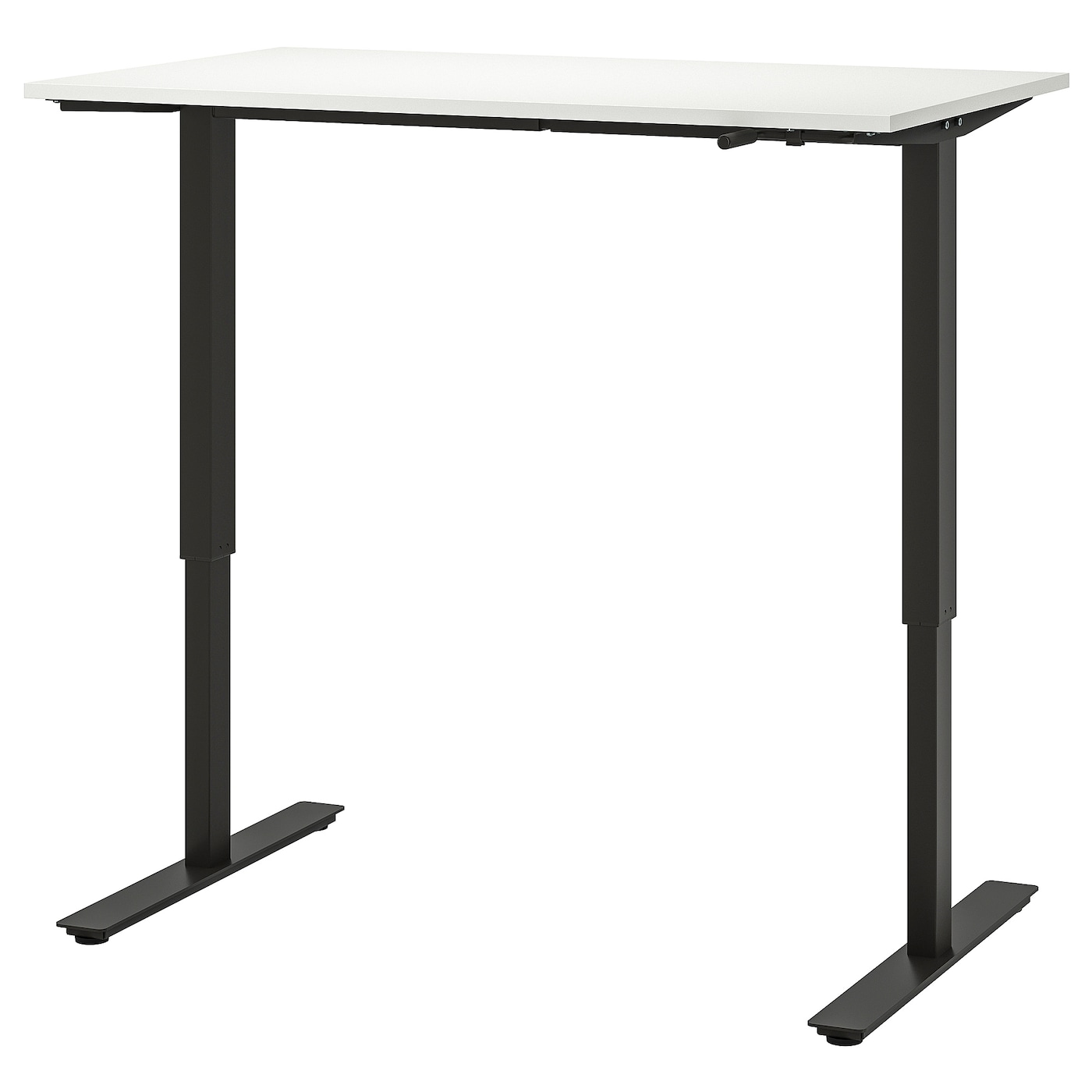 Письменный стол - IKEA TROTTEN, 120х70х72-122 см, белый/антрацит, ТРОТТЕН ИКЕА