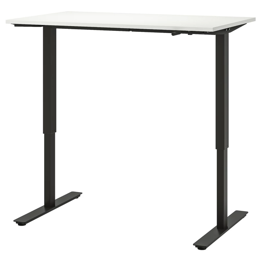 Письменный стол - IKEA TROTTEN, 120х70х72-122 см, белый/антрацит, ТРОТТЕН ИКЕА (изображение №1)