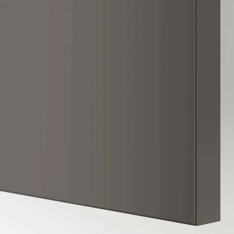 Шкаф-купе - IKEA PAX/HASVIK/ ПАКС/ХАСВИК ИКЕА, 150x66x236 см, темно-серый (изображение №4)