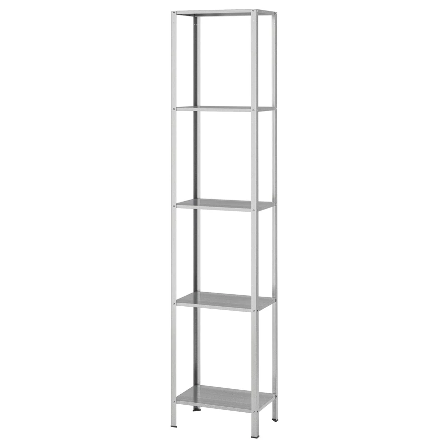 Стеллаж - HYLLIS IKEA/ ХИЛЛИС ИКЕА,  183х40 см, серый (изображение №1)