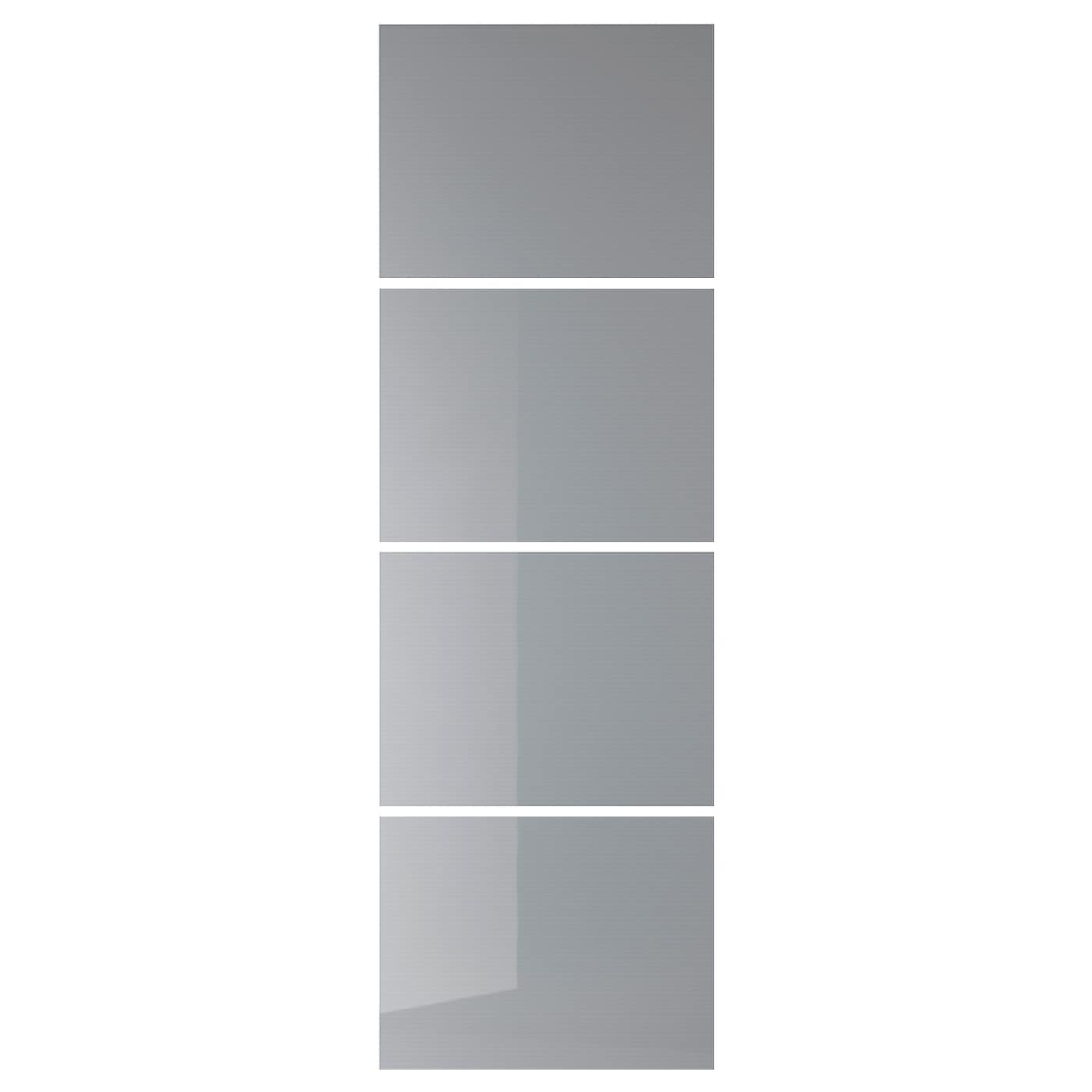 Панели для раздвижной дверной коробки - BJÖRNÖYA/ BJОRNОYA IKEA/БЬЁРНОЙА ИКЕА, 75х236 см, серый