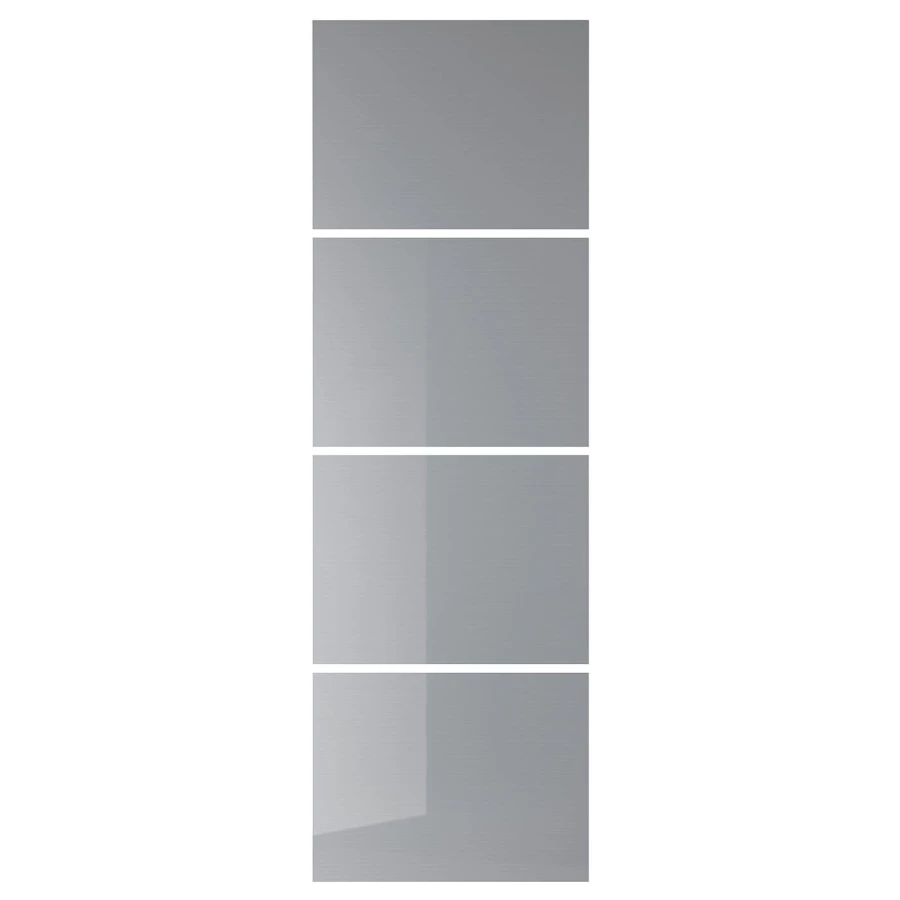Панели для раздвижной дверной коробки - BJÖRNÖYA/ BJОRNОYA IKEA/БЬЁРНОЙА ИКЕА, 75х236 см, серый (изображение №1)