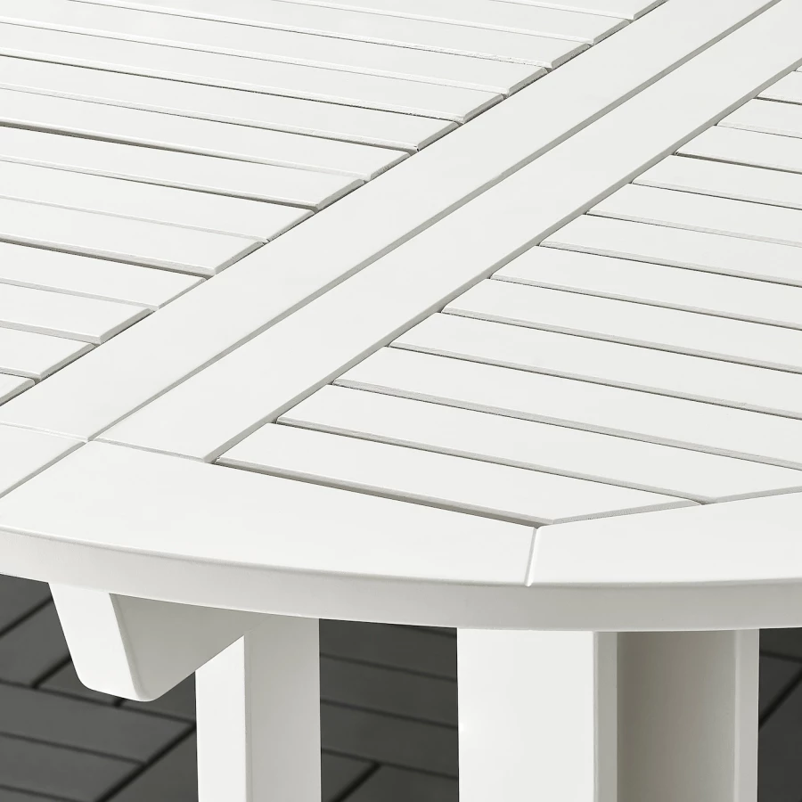 Стол садовый - IKEA BONDHOLMEN/БОНДХОЛЬМЕН ИКЕА, 74х2108 см, белый (изображение №2)
