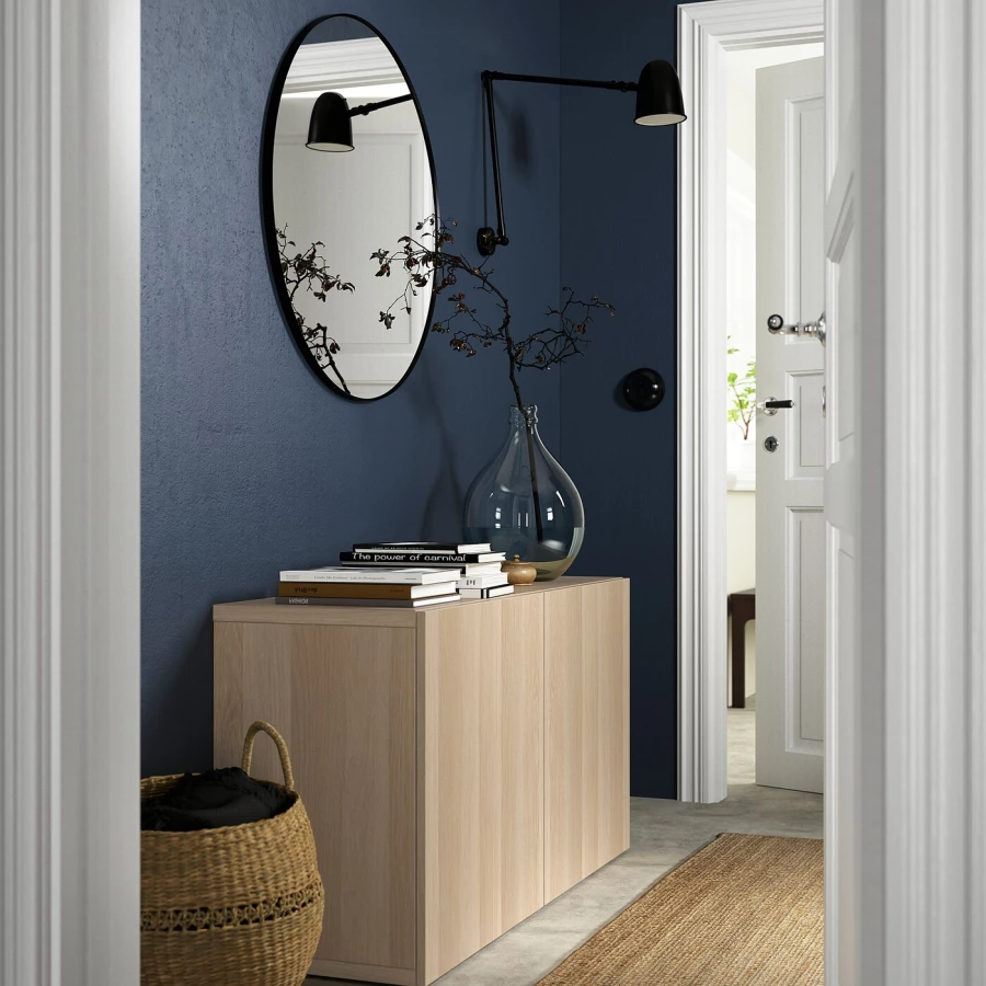 Комбинация для хранения - IKEA BESTÅ/BESTA/ БЕСТА/БЕСТО ИКЕА, 120x42x65 см, коричневый, (изображение №3)