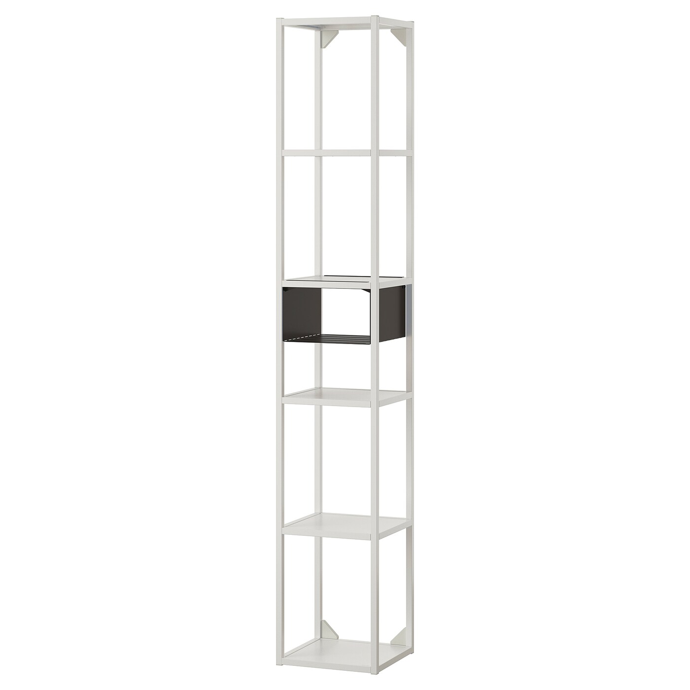Стеллаж - IKEA ENHET, 30х30х180 см, белый, ЭНХЕТ ИКЕА