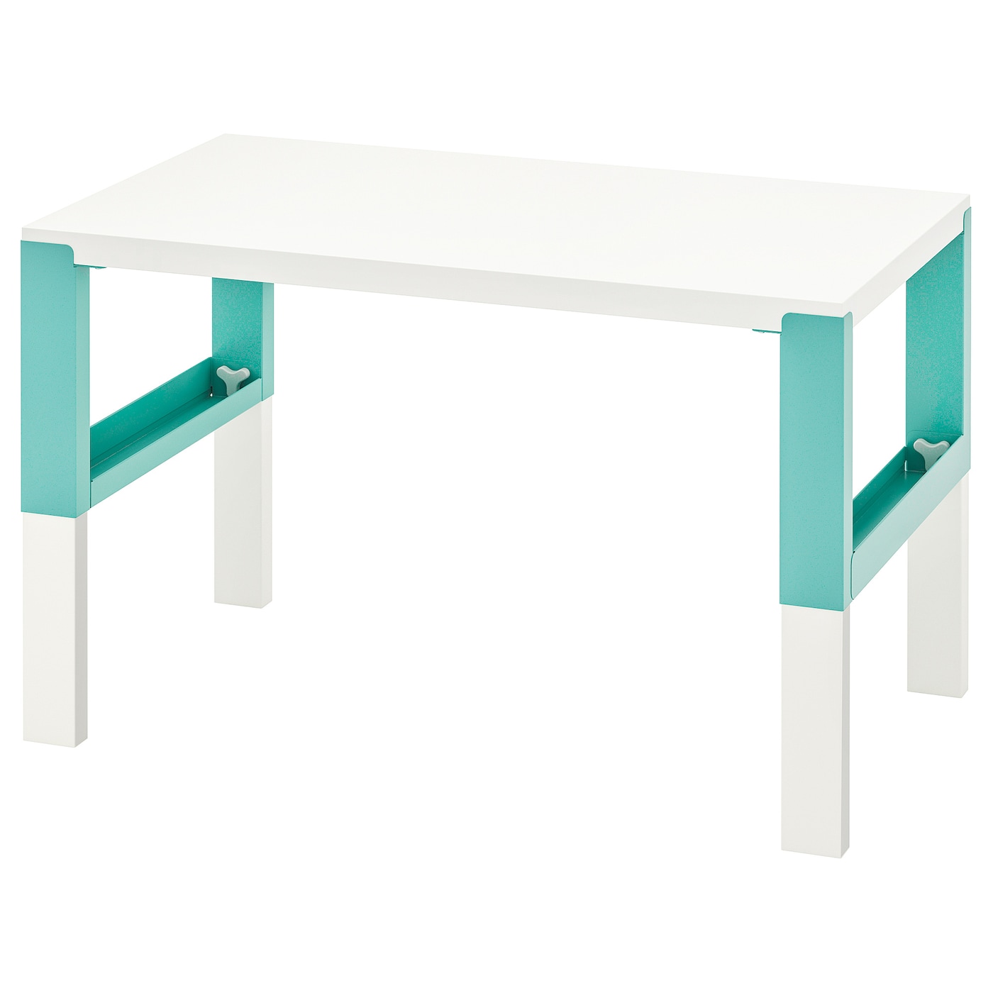 Стол детский - IKEA PÅHL/PAHL/ПОЛЬ ИКЕА, 96x58 см, белый/голубой