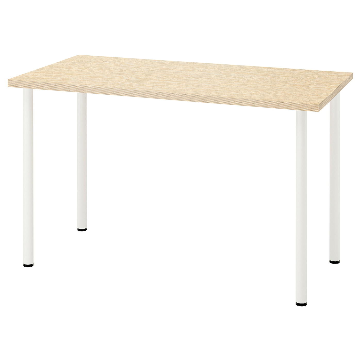 Письменный стол - IKEA MITTCIRKEL/ADILS, 120х60 см, сосна/белый, МИТЦИРКЕЛЬ/АДИЛЬС ИКЕА