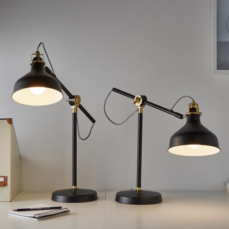 Лампа - RANARP IKEA/РАНАРП ИКЕА, 41 см, черный (изображение №3)