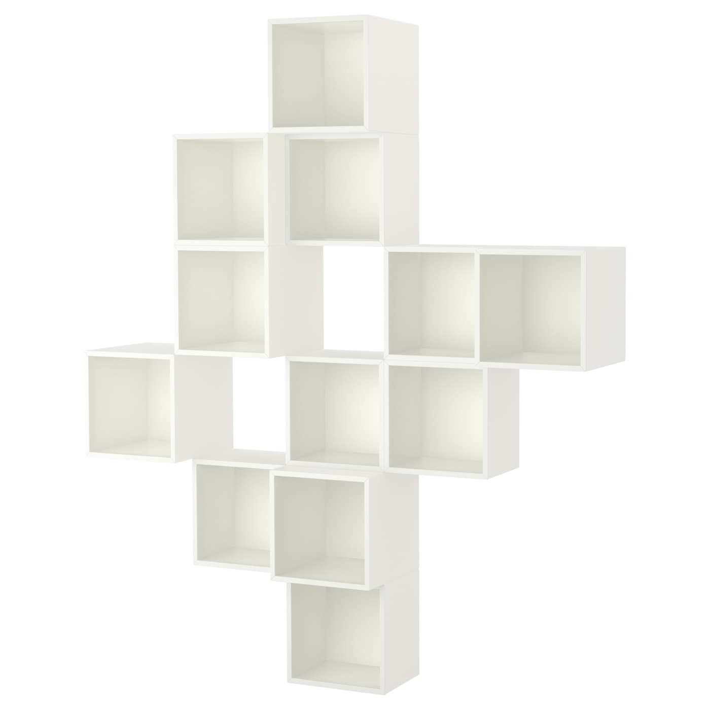 Комбинация навесных шкафов - IKEA EKET, 175x35x210 см, белый, ЭКЕТ ИКЕА