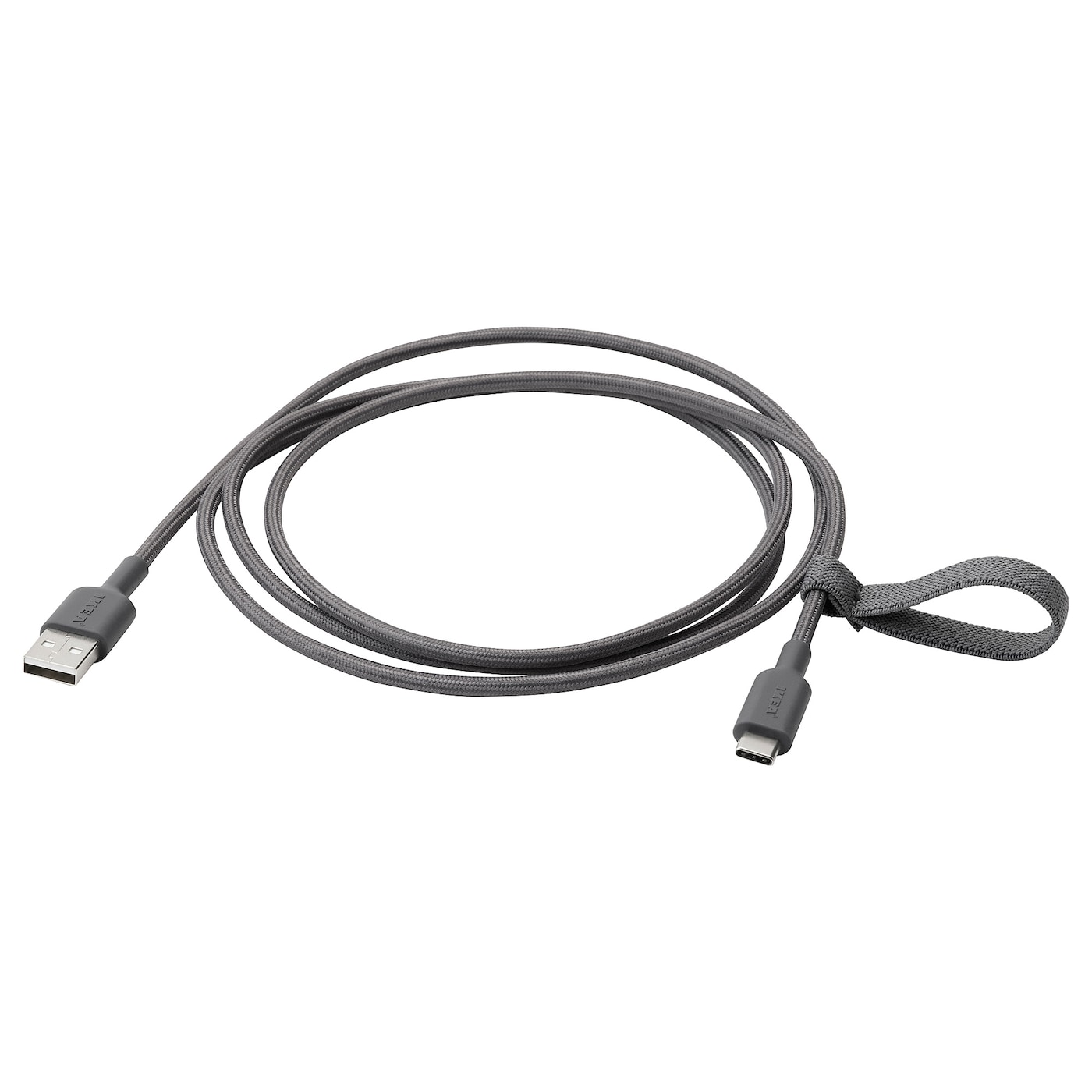 Кабель USB-A — USB-C  - LILLHULT IKEA/ ЛИЛЛЬХУЛЬТ ИКЕА, черный