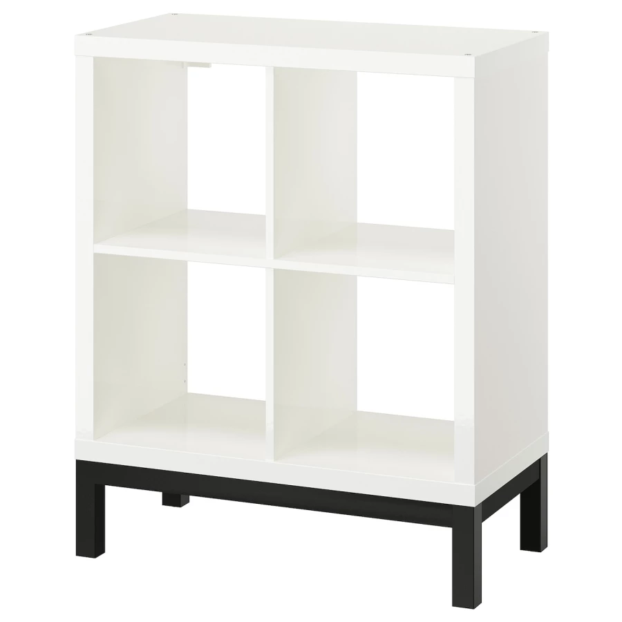 Стеллаж - IKEA KALLAX, 77х39х94 см, белый/черный, КАЛЛАКС ИКЕА (изображение №1)