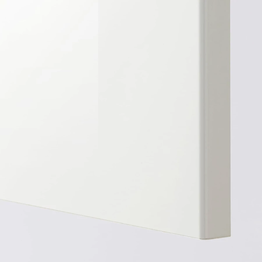 Высокий шкаф/бытовой - IKEA METOD/МЕТОД ИКЕА, 200х60х40 см, белый глянцевый (изображение №2)