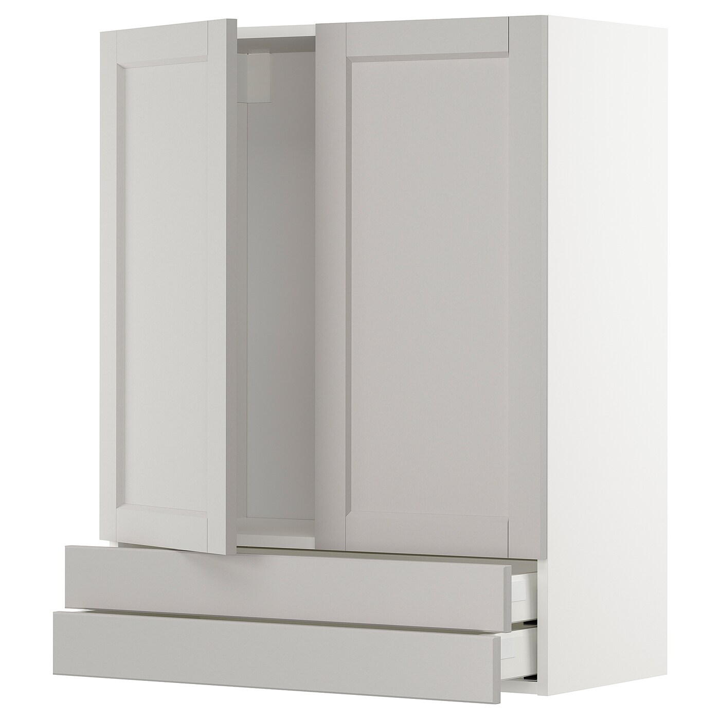 Напольный кухонный шкаф - IKEA METOD MAXIMERA, 100x39x80см, белый/темно-бежевый, МЕТОД МАКСИМЕРА ИКЕА