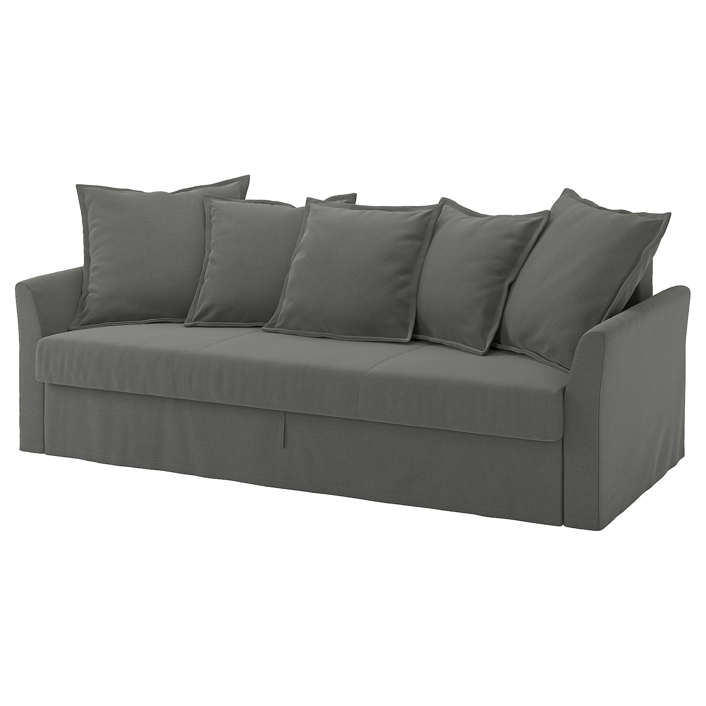 Чехол на 3-местный диван-кровать - HOLMSUND IKEA/ ХОЛМСУНД  ИКЕА,  темно-зеленый