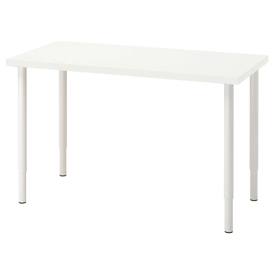 Письменный стол - IKEA LAGKAPTEN/OLOV, 120х60х63-93 см, белый, ЛАГКАПТЕН/ОЛОВ ИКЕА (изображение №1)