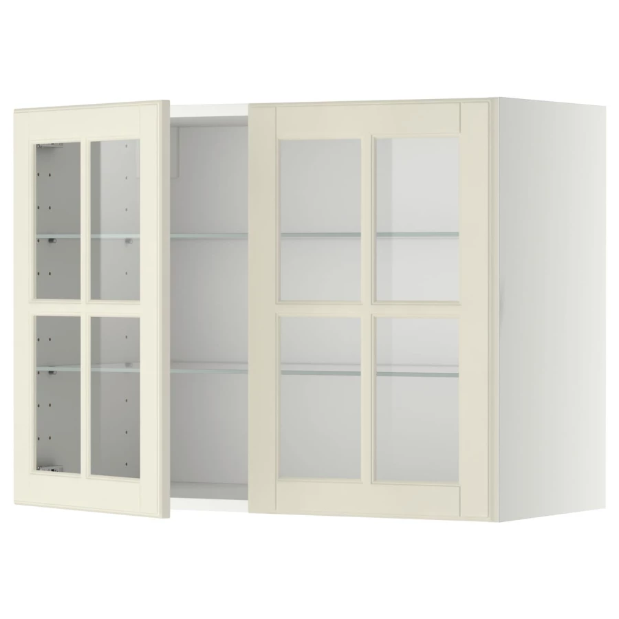 Шкаф  - METOD IKEA/ МЕТОД ИКЕА, 80х60 см, белый/светло-бежевый (изображение №1)
