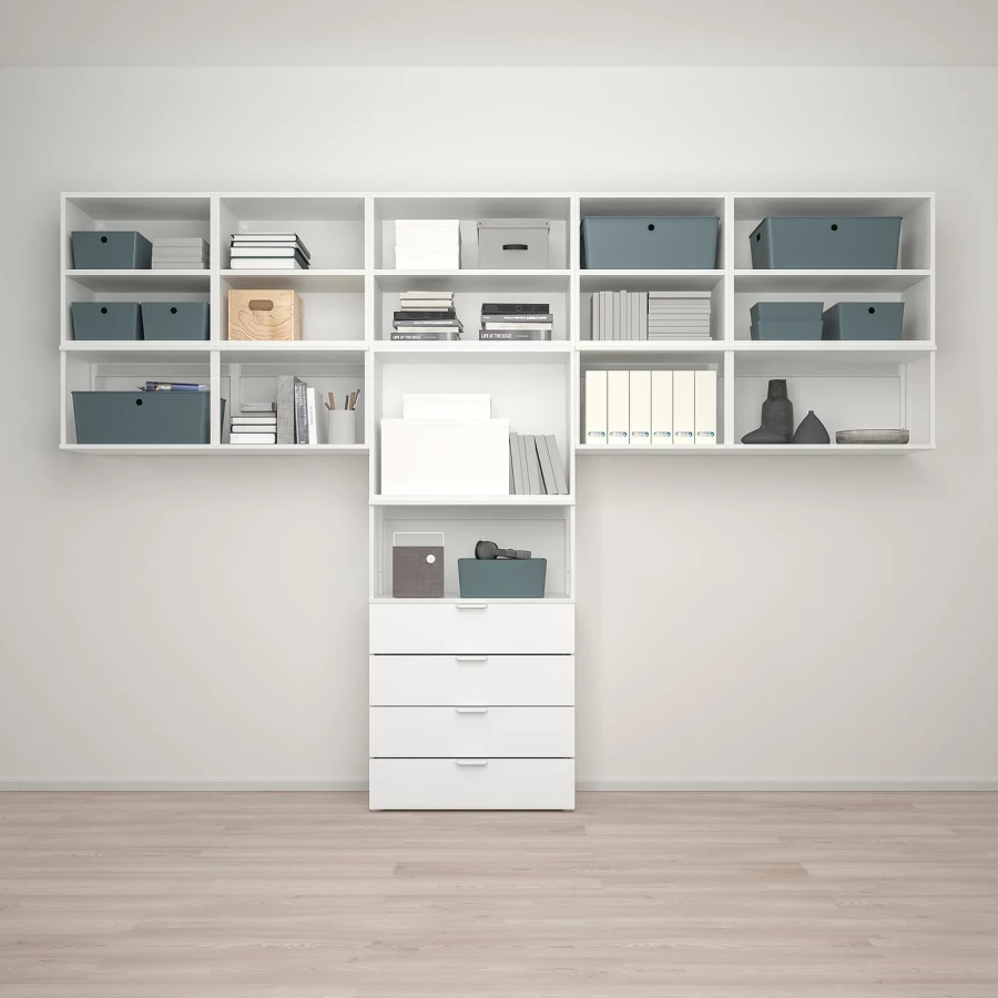 Комбинация для хранения - PLATSA  IKEA/ ПЛАТСА  ИКЕА, 241х340 см, белый (изображение №3)
