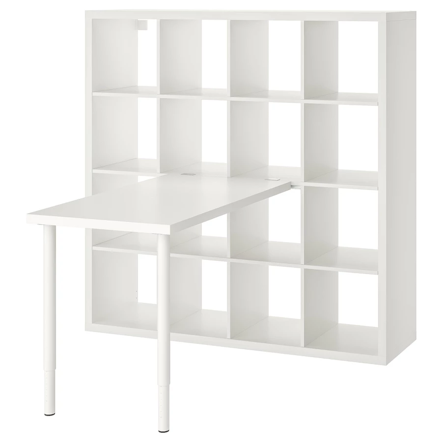 Письменный стол - KALLAX / LINNMON IKEA/ КАЛЛАКС / ЛИННМОН  ИКЕА,  147   см, белый (изображение №1)