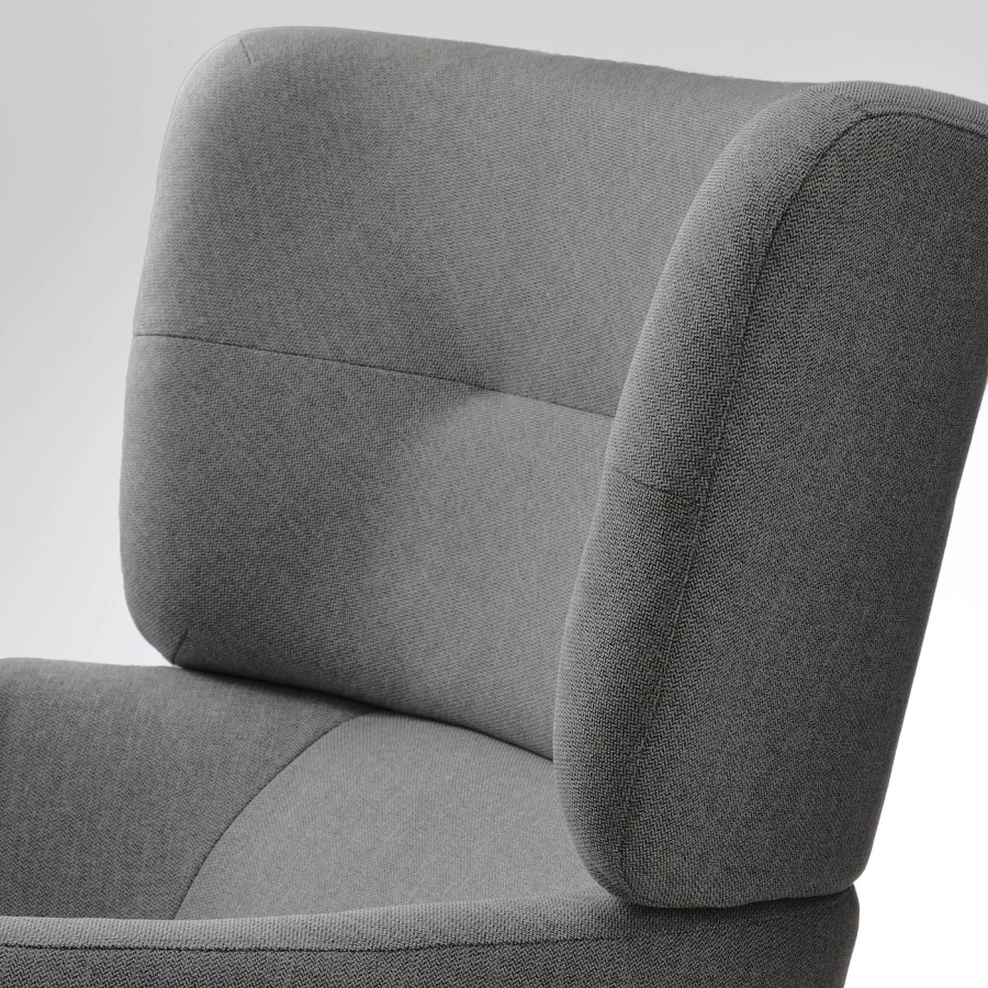 Кресло -IKEA OSKARSHAMN, 82х86х99 см, бежевый/серый, ОСКАРСХАМН ИКЕА (изображение №4)