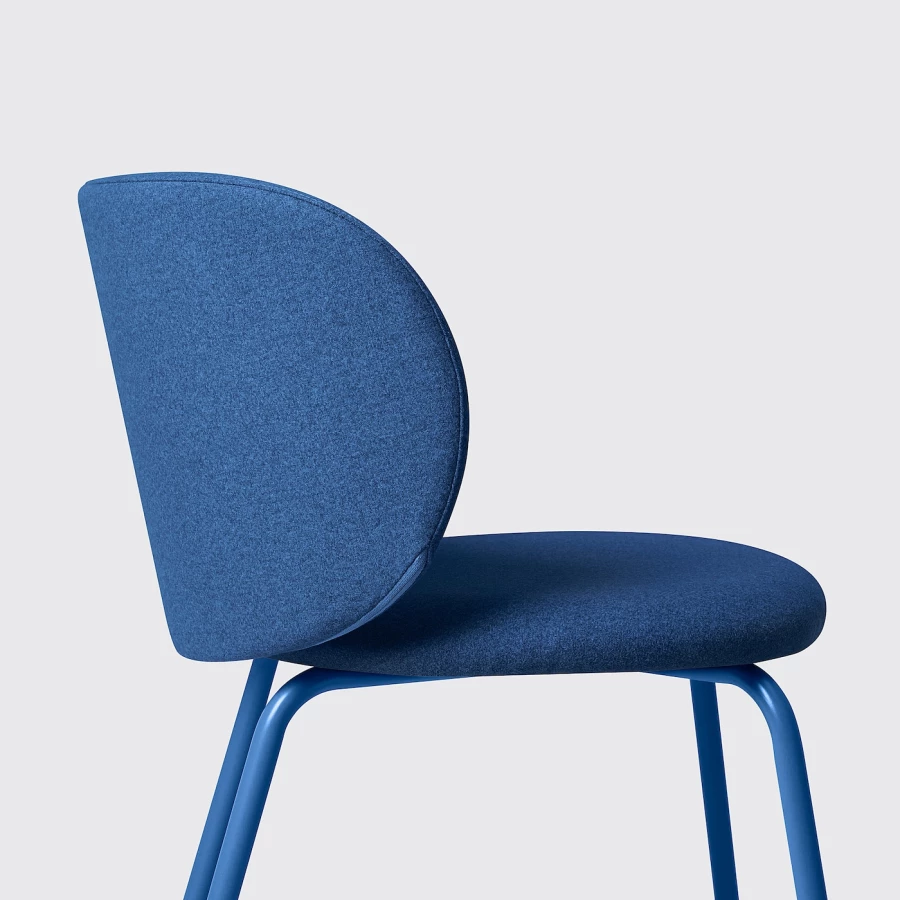 Стул - KRYLBO IKEA/ КРИЛЬБО ИКЕА, 75х55х51 см, синий (изображение №3)