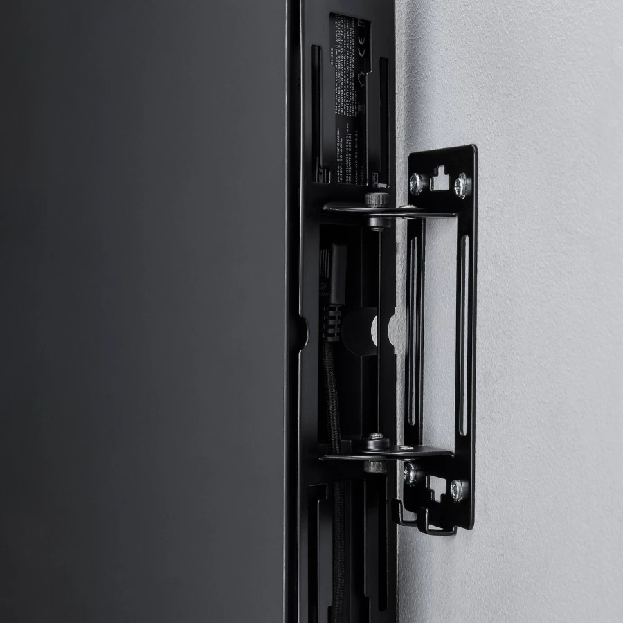 Настенный кронштейн  - SYMFONISK IKEA/ СУМФОНИСК ИКЕА,  302х86 мм, черный (изображение №4)