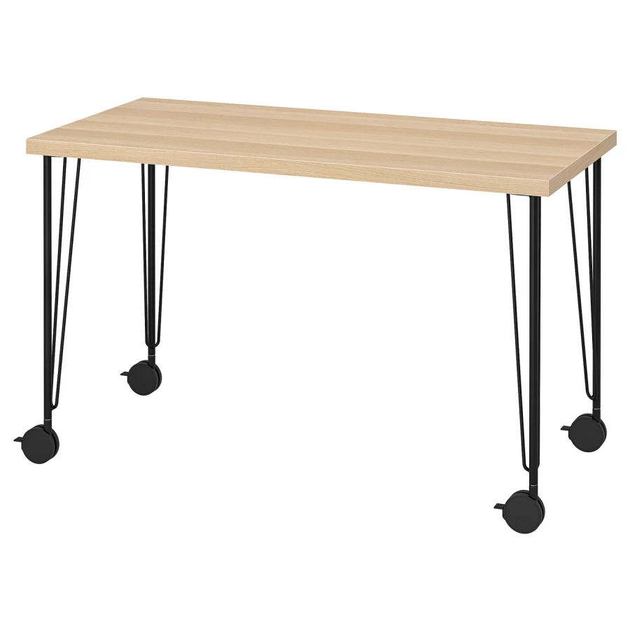 Письменный стол - LAGKAPTEN / KRILLE  IKEA /  ЛАГКАПТЕН / КРИЛЛЕ  ИКЕА,  73х60 см,под беленый дуб (изображение №1)