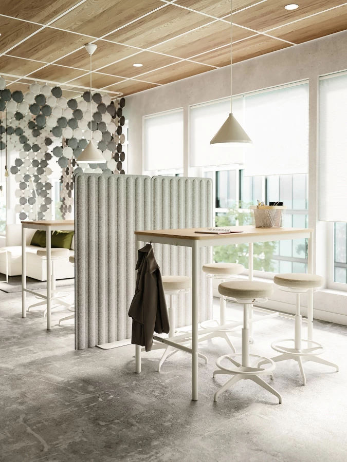 Ширма для письменного стола - IKEA EILIF, 150x80см, светло-серый, ЭЙЛИФ ИКЕА (изображение №5)