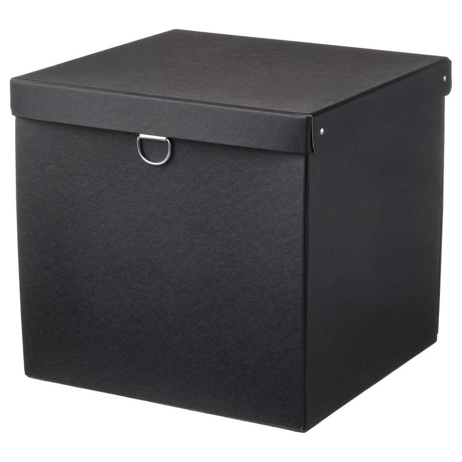 Коробка с крышкой - NIMM IKEA/ НИММ ИКЕА, 32х30х30 см, черный (изображение №1)