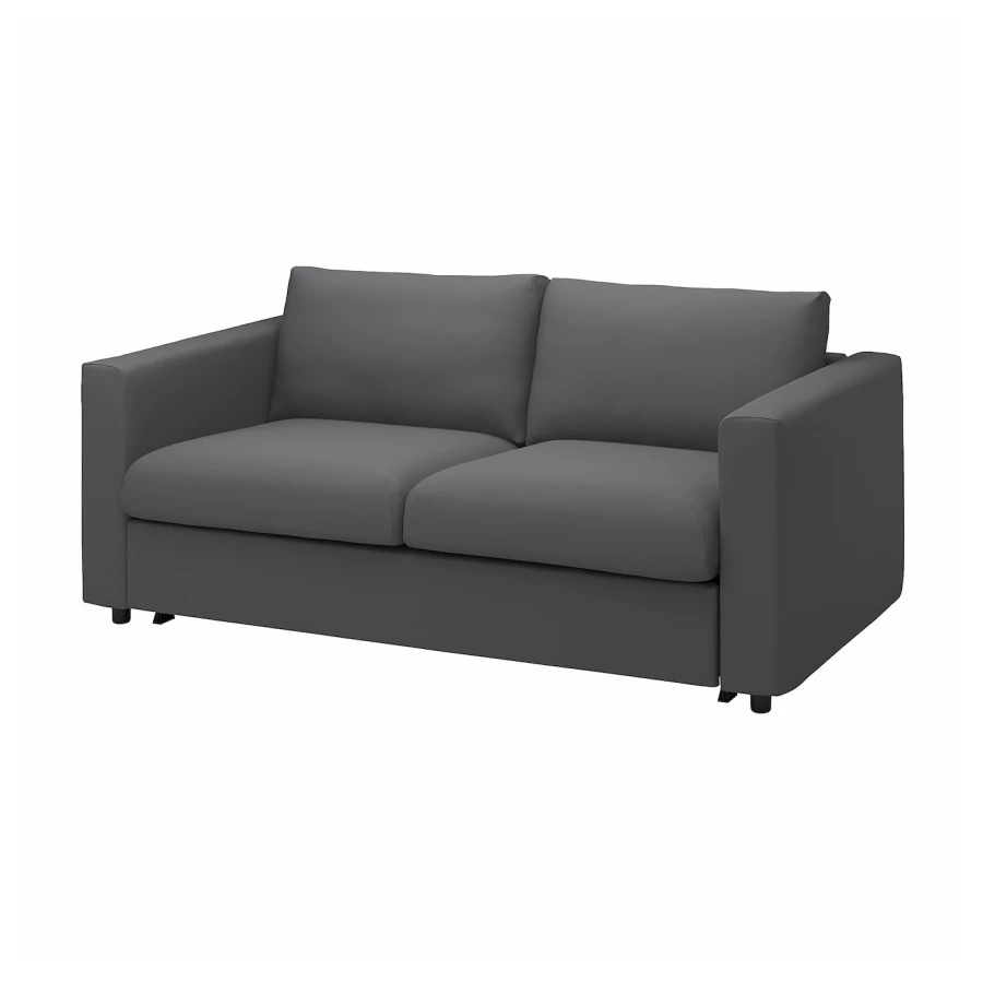 2-местный диван - IKEA VIMLE, 98x190см, темно-серый, ВИМЛЕ ИКЕА (изображение №2)