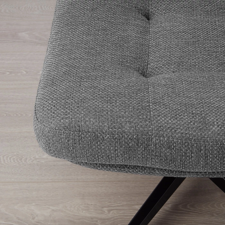 Кресло и пуф - IKEA HAVBERG, 66х99х92 см, серый, ХАВБЕРГ ИКЕА (изображение №5)