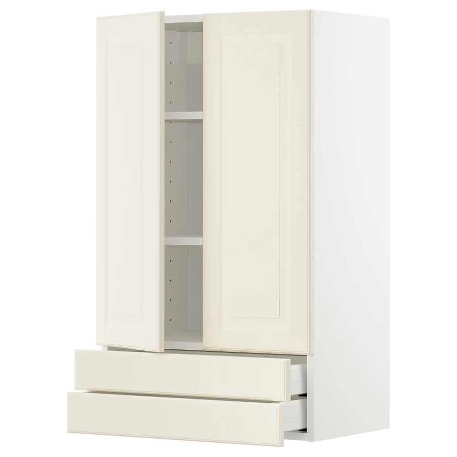 Шкаф  -  METOD / MAXIMERA IKEA/  МЕТОД/МАКСИМЕРА ИКЕА, 100х60 см, белый/бежевый (изображение №1)