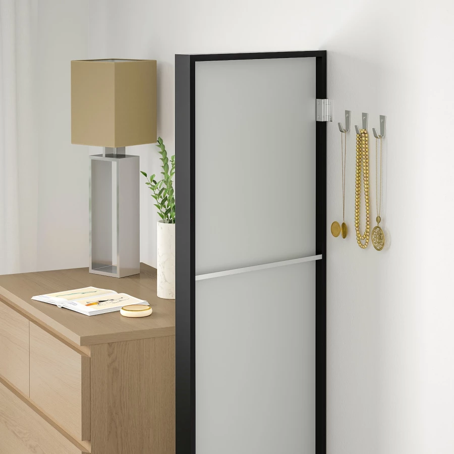 Зеркало - NISSEDAL IKEA/ НИССЕДАЛЬ ИКЕА, 40х150 см,  черный (изображение №5)
