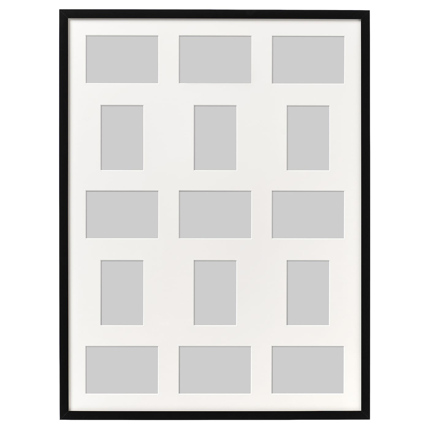 Рамка на 15 фото - IKEA RIBBA, 82х62 см, черный, РИББА ИКЕА