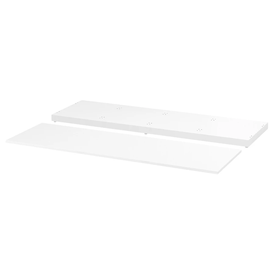 Столешница и цоколь - IKEA NORDLI/НОРДЛИ ИКЕА, 160х47х8 см, белый (изображение №1)