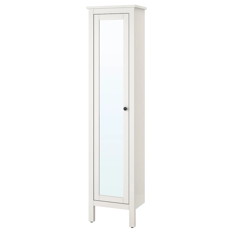 Высокий шкаф для ванной - IKEA HEMNES/ХЕМНЭС ИКЕА, 31x49x200 см, белый (изображение №3)