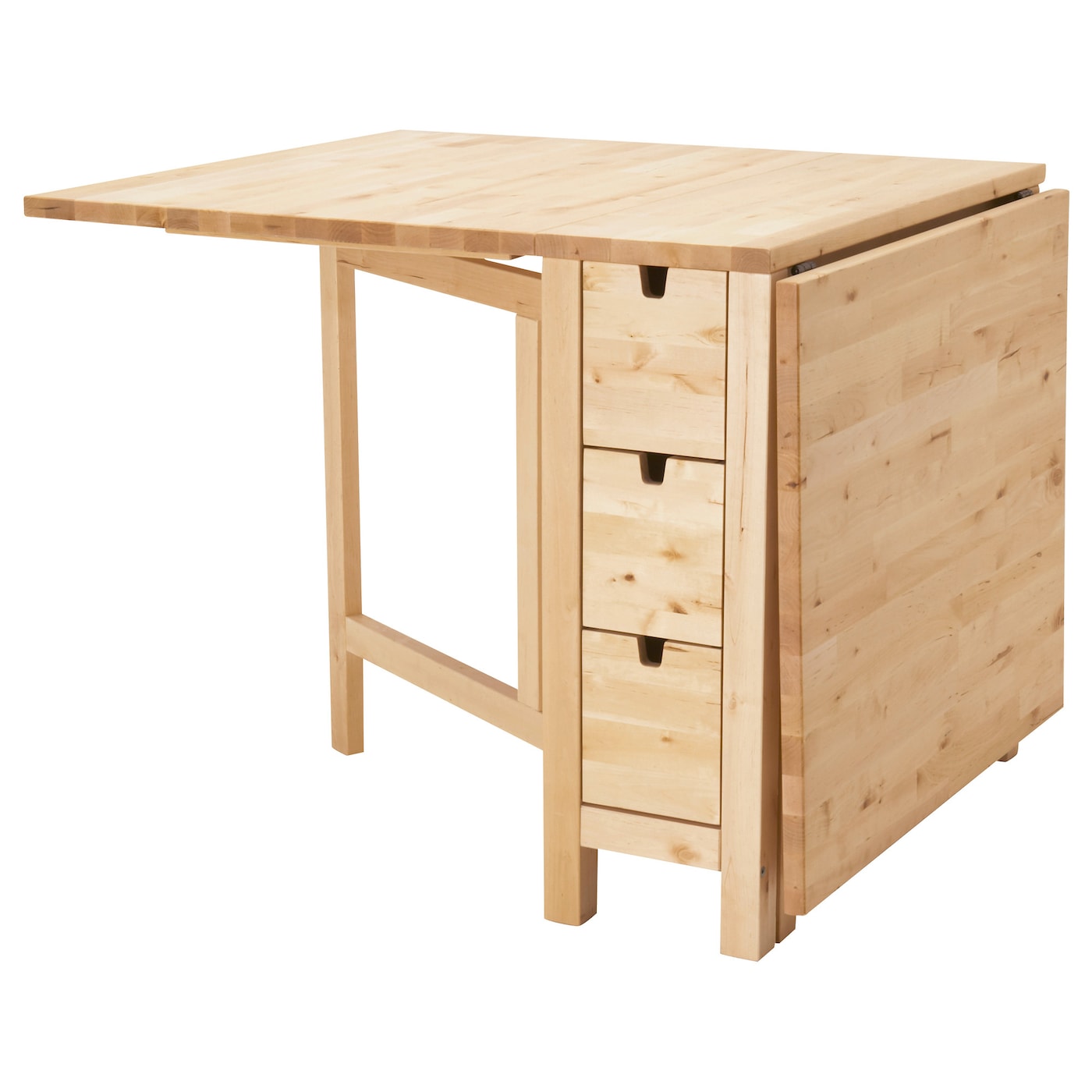 Раскладной кухонный стол - IKEA NORDEN, 152/89х80х74 см, дерево, НОРДЕН ИКЕА