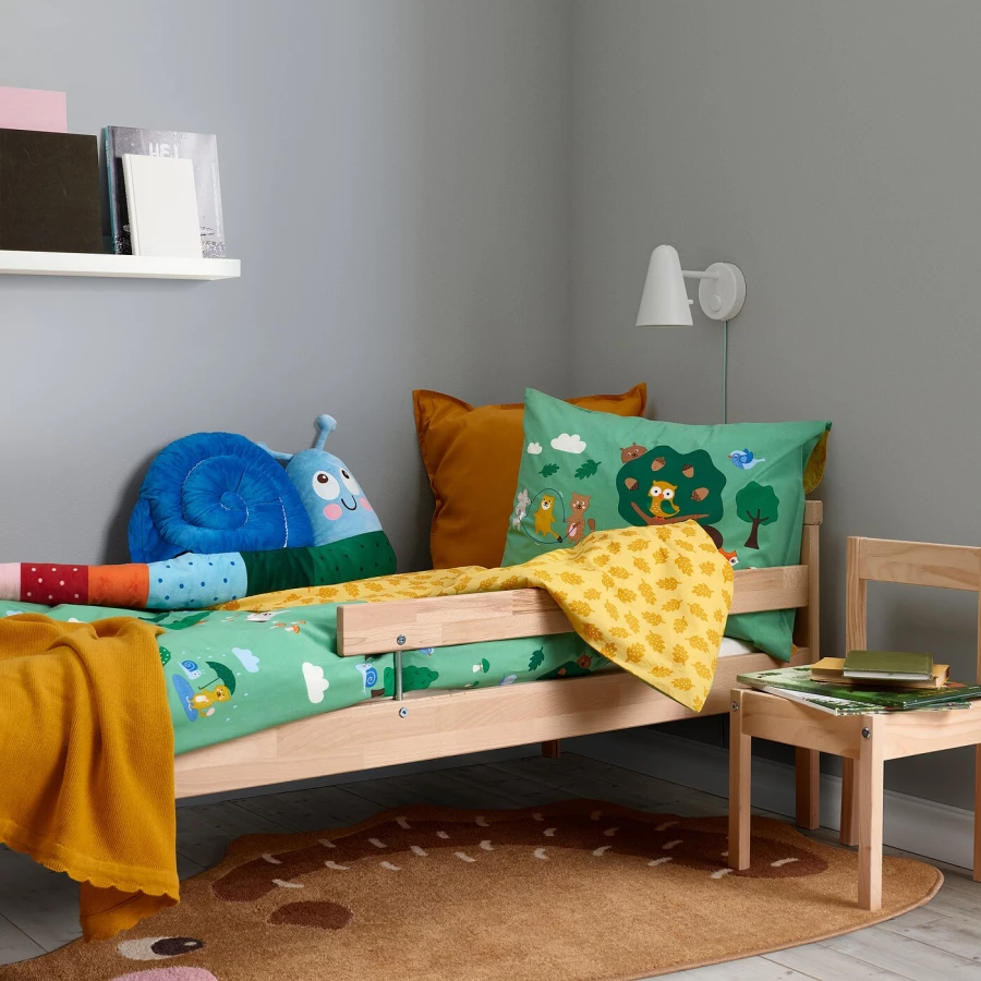Детский ковер - BRUMMIG IKEA/ БРУММИГ ИКЕА, 150х94 см, коричневый (изображение №8)